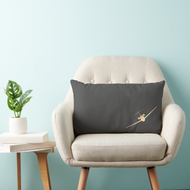 Minimalist Aviation Throw Pillow (Chair)