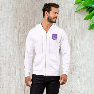 Minimalist Avocado Badge in Purple and Gold  Hoodie