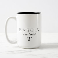 Minimalist Babcia wie lepiej Funny Polish Grandma