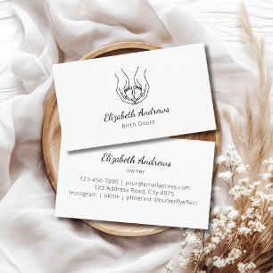 Minimalist Baby Hands Logo – Birth Doula, Midwife  Business Card