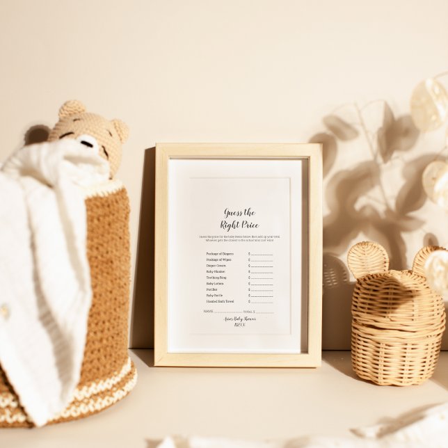 Minimalist Baby Shower Advice Cards (Creator Uploaded)