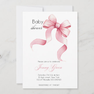 Minimalist Baby Shower Invitation Editable Neutral