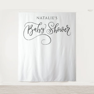 Minimalist Baby Shower Photo Prop Backdrop Tapestry