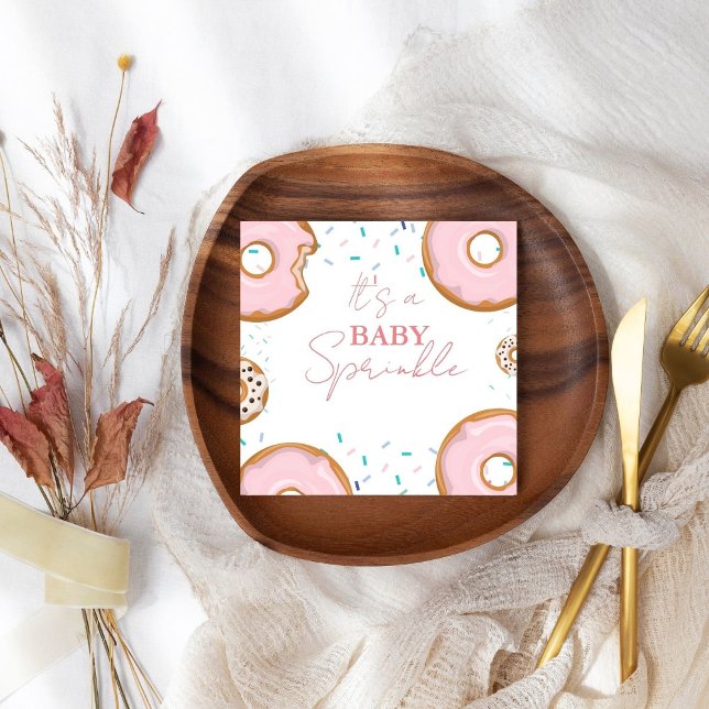 Minimalist Baby Sprinkles Baby shower  Napkin (Creator Uploaded)