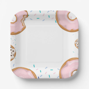 Minimalist Baby Sprinkles Baby shower  Paper Plate