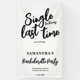 Minimalist Bachelorette Party  Banner