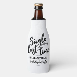 Minimalist Bachelorette Party Bottle Cooler