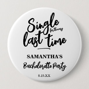Minimalist Bachelorette Party Button
