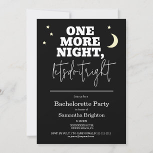 Minimalist Bachelorette Party Invitation