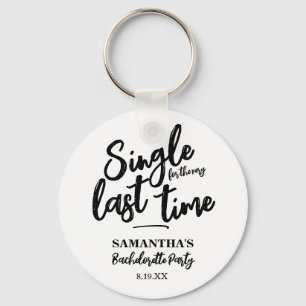 Minimalist Bachelorette Party Key Ring