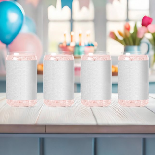 Minimalist Back to School Aesthetic Can Glass (Insitu (Baby Shower))