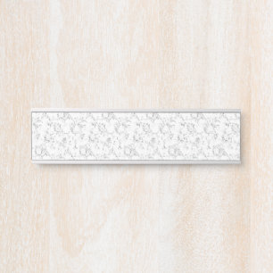Minimalist Back To School Name Design Door Sign