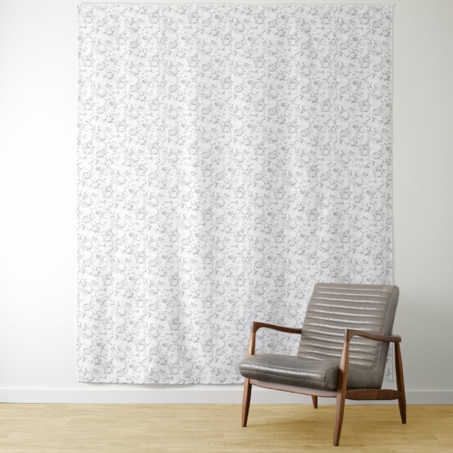 Minimalist Back To School Name Design Tapestry (In Situ)