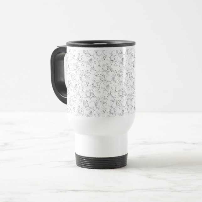 Minimalist Back To School Name Design Travel Mug (Front Left)