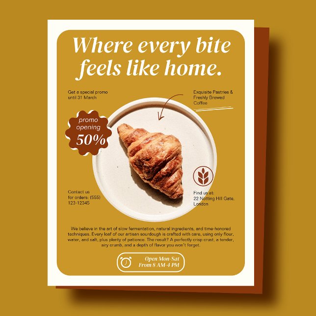 Minimalist Bakery Flyer (Creator Uploaded)