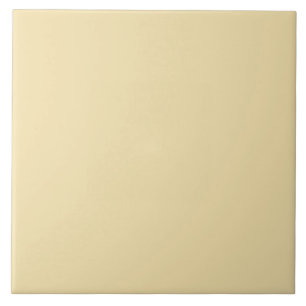 Minimalist Banana Cream Pie Yellow Solid Colour Tile