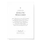Minimalist Baptism Prayer Personalised