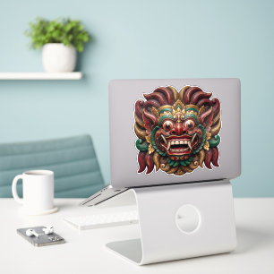 Minimalist Barong Mask - Charcoal & Moss Green