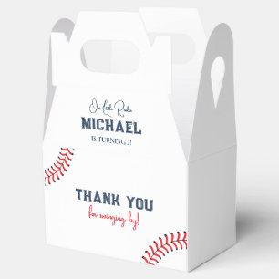Minimalist Baseball Stiches Gable Gift Box