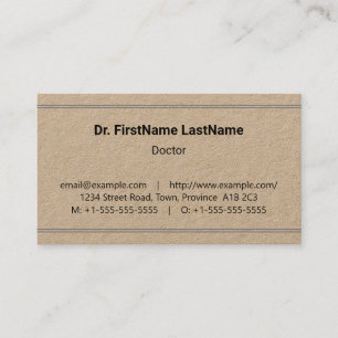 Minimalist, Basic & Humble Business Card