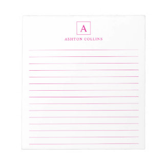 Minimalist Basic Magenta Notepad