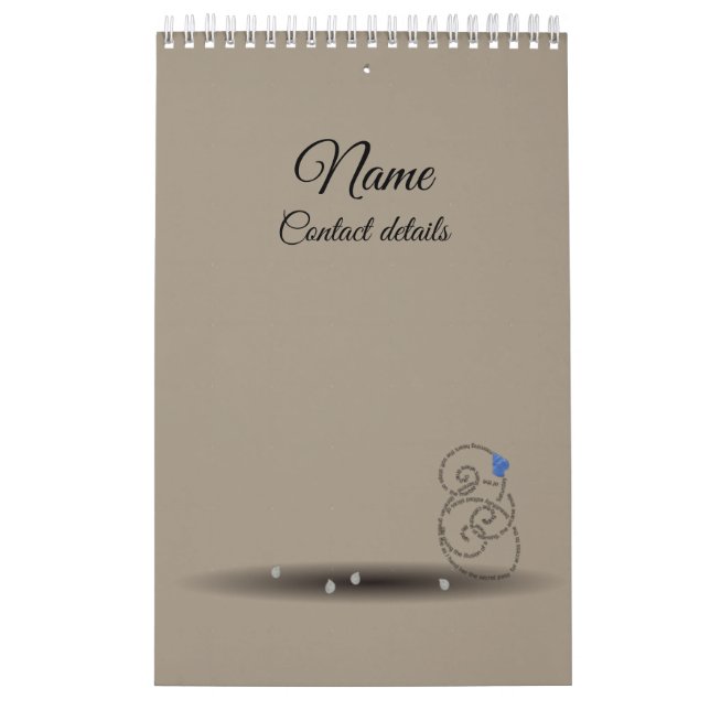 Minimalist beach coastal poetry calendar 2023 (Cover)