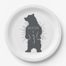 Minimalist Bear Birthday Party