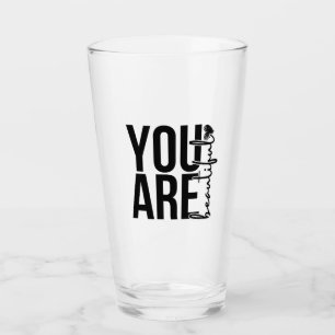 Minimalist “Beautiful” Typography Design – Black a Glass