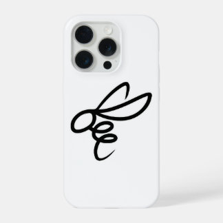 Minimalist Bee Line Art Design – Modern Simple Bee iPhone 15 Pro Case