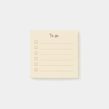 Minimalist beige and brown To do list