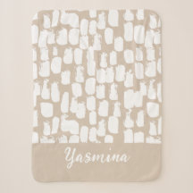 Minimalist beige and white abstract pattern