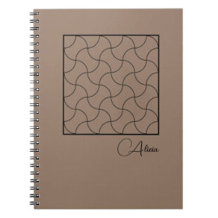 Minimalist Beige Geometric Journal Notebook