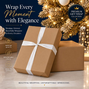 Minimalist Beige Luxury Wrapping Paper