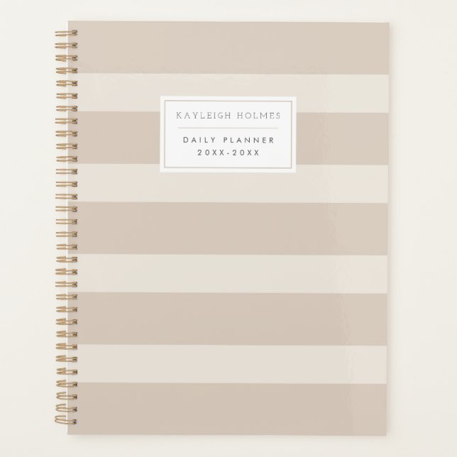 Minimalist Beige Planner (Front)