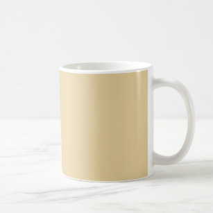 Minimalist beige tan camel plain solid modern coffee mug