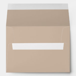 Minimalist beige tan neutral solid plain elegant envelope