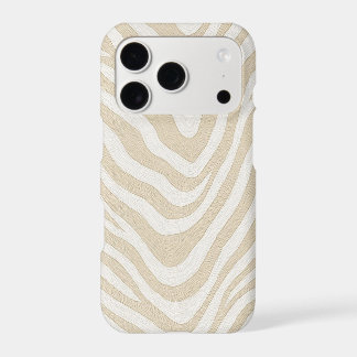 Minimalist Beige Wavy Abstract Pattern Phone Case