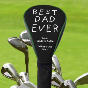 Minimalist Best Dad Ever Golf Head Cover