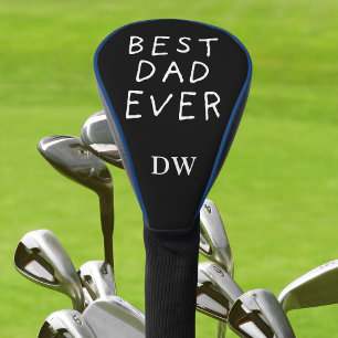 Minimalist Best Dad Ever Monogram Golf Head Cover