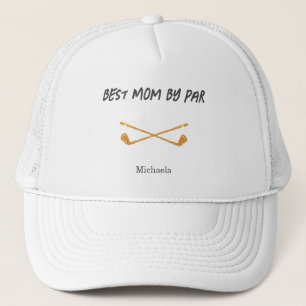 Minimalist Best Mum Glitter Golf Clubs Trucker Hat