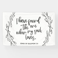 Minimalist Bible Quote Song of Solomon Wedding