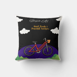 Minimalist Bicycle Art Design Cushion