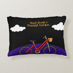 Minimalist Bicycle Art Design Decorative Cushion
