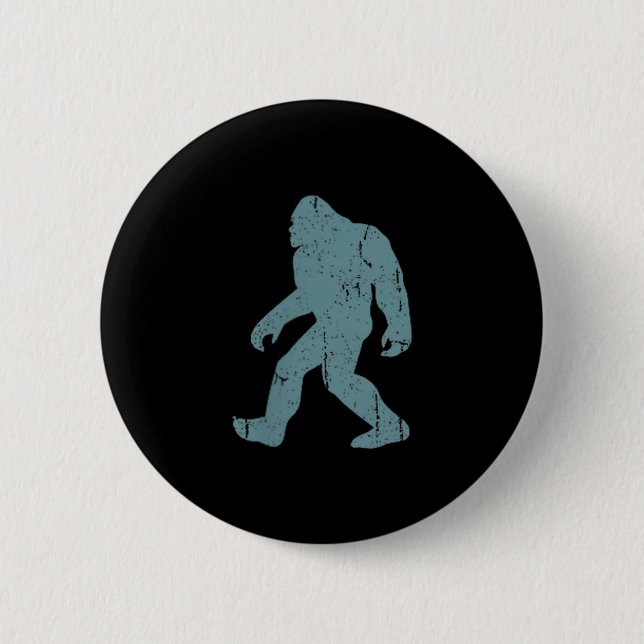 Minimalist Bigfoot Cket Logo Sasquatch Cryptid Coo 6 Cm Round Badge (Front)