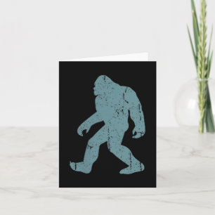 Minimalist Bigfoot Cket Logo Sasquatch Cryptid Coo Card