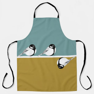 Minimalist Bird Design Apron
