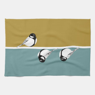 Minimalist Bird Design Kitchen Towel