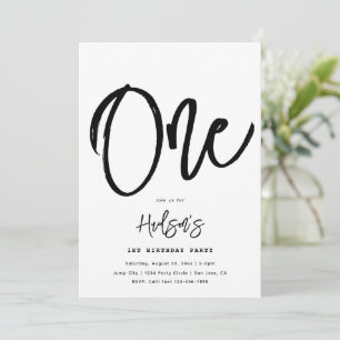 Minimalist Birthday Invitation Simple Birthday