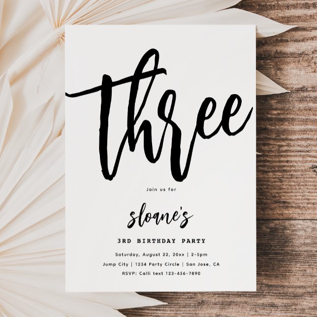 Minimalist Birthday Invitation | Simple Birthday (Creator Uploaded)