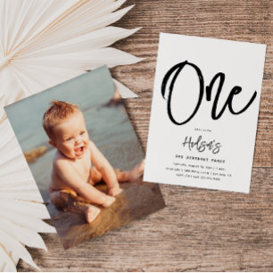 Minimalist Birthday Invitation   Simple Birthday